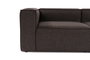 Atelier Del Sofa Sofá Esquinero Marrón Oscuro Lino 296x185x66 cm